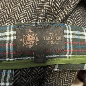 The Territory Ahead Men's Herringbone Jacket - Brown and cream